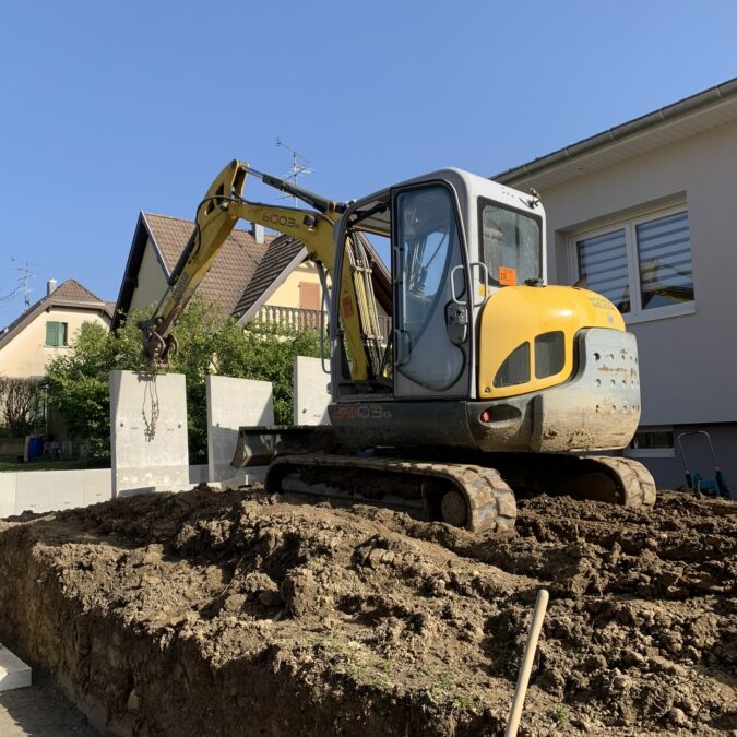 Travaux de terrassement pour construction et VRD &agrave; c&ocirc;t&eacute; de Mulhouse et Saint-Louis Audincourt 1
