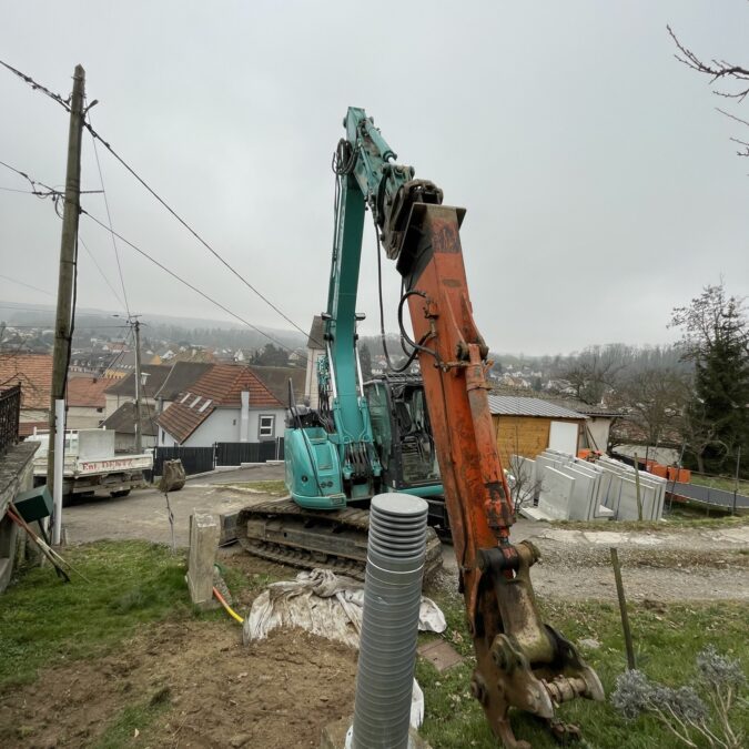Travaux de terrassement pour construction et VRD &agrave; c&ocirc;t&eacute; de Mulhouse et Saint-Louis Riedisheim 3