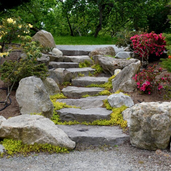 Comment construire un petit escalier ext&eacute;rieur en pierre ? Guebwiller